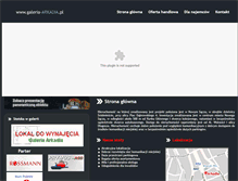 Tablet Screenshot of galeria-arkadia.pl